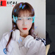 LUCALY's new Internet celebrity sunglasses, technology-sense luminous glasses, disco and Douyin female cyberpunk atmosphere props, smart (automatic color changing) battery