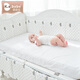 Xiqinbao Neugeborenes Kinderbett um Babybett um Baby -Kollisions -Wächter -Bettzaun 120*60 cm (abnehmbare Innenauskleidung) Pulver