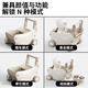 贝博氏（BABY BOX）babysoul婴儿学步车手推收纳车多功能 防o型腿宝宝学走路周岁玩具 奶咖色-学步收纳车+安全带+牵引绳