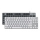 罗技（Logitech） K835机械键盘 有线游戏键盘 办公84键TTC轴 商务家用电竞键盘短款小尺寸台式机笔记本吃鸡键盘 K835 黑色  红轴+桌垫+加速卡