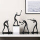 Fengyu Sunshine Nordic Sports Abstract Characters Decoration New House Decoration Ornaments Children's Room Children's Day Gifts Sports Trio