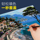 Long time no see digital oil painting diy landscape hand painting bedroom living room decorative painting acrylic painting hanging