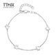 TTMIX cute cat claw platinum bracelet sweet pt950 platinum bracelet birthday gift for girlfriend 3.9-4.1g 16+3cm