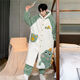 Commander Bear men's pajamas coral velvet warm winter thickened velvet cartoon hooded nightgown long youth home suits nightgown trousers suits men 6231 10XL m 70-100Jin [Jin equals 0.5 kg]