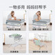 
Aseblarm diaper table baby care table baby diaper table multi-function folding bed massage touch bathing basics - gray storage rack