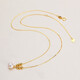 Yue Fei freshwater pearl necklace pendant 925 silver clavicle chain with strong light and slight imperfections, birthday gift for wife and lover, gold