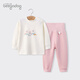 Puppy Big Children's Souswear Set Pure Cotton Garçons Bébé Bébé Automne Vêtements et pantalon High Waist Baby Pajamas Spring and Automne Femme 1423 Little Frog 90 cm Recommandé 18-24 mois