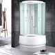 Integrated shower room integrated shower room arc fan-shaped wet and dry separation enclosed bath room glass partition household integrated shower room with toilet integrated shower room integrated bathroom with toilet wash basin without roof J-D1 without roof with top spray 0.9*0.9*2.17 without steam