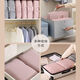 Bolsas de almacenamiento de la chaqueta de caída Home Travel Compression Bolse Armario de la maleta portátil Almacenamiento Almacenamiento Bolsa Especial Rosa 40*30*12 cm Tamaño mediano