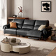 Gu Jia Home (Kuka) [Cloud-Serie] Italienische Null-Wand-Rücken-Sofa Wohnzimmer 6212 Phantom Black 3-Person Links Elektro