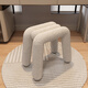 Seaworthy dressing stool bedroom dressing table stool modern simple light luxury Internet celebrity makeup chair manicure and shoe changing stool milk white 55cm