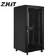 ZHJT机柜27U网络机柜1.4米标准机柜600*600*1400ZT6627 黑色玻璃门 加厚款