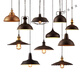XMSJ Desk Top Kronleuchter Loft Kreatives Einkopf-Eisen-Topf-Deckel Einfacher Restaurantlampe American Style European Industrial D5009 Weiß groß