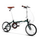 Bicicleta plegable Dahon de 16 pulgadas acero de molibdeno cromado de 5 velocidades HAC653 HAC653 Postal Green