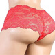 
Men's sexy underwear for men wearing men's sexy transparent lace underwear thong seducing male servant gay red M