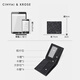 
CinvaiKrose official website short cowhide wallet for men 2025 new fashion brand light luxury leather wallet for birthday Father's Day gift practical CK wallet - black [limited gift box packaging]