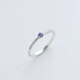 DL 1998 Fat Donglai same style tanzanite ring, retro white, blue and purple tanzanite color, micro-paved small zircons, 925 silver simple base, gold style/HK code 10#