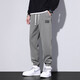 JEEP SPIRIT casual pants men's spring and autumn new fashion brand loose tie feet harem pants trendy sports long pants men 8805 card gray + 8805 card gray 4XL