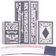 Trois une carte de poker étoile Moon 3 une carte Blue Core Paper Box entier 100 Picks trois choix A9718 Rouge 100
