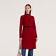 Gloria New Year Red Woolen Suit Women's Winter New Commuting Red Dress Black Skirt 1BCCAA040 53R Pepper Red L