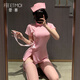 霏慕纯欲护士制服情趣内衣激情套装床上羞耻战袍免脱睡衣性感7027 粉色[护士帽+连衣裙+T裤] 均码 [建议体重80-110斤]