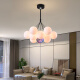 Grand View Garden (DGY) Simple Living Room Chandelier Creative Bedroom Light Moon Bubble Hanging Line Light Cartoon Planet Chandelier Zhongshan Lamp 001O 9734 Black 13-head Three Color Ball 12cm