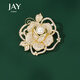Jay rose flower brooch, high-end female corsage accessories, birthday gift for elders, mother and mother-in-law