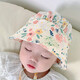Rabbit Big Wen recién nacido Baby and Wathler Spring y verano Estilo delgado 0-3-6-12 meses Baby Girl Cotton Sun Visor para niños Hat recién nacido Xiaoqiu Beige Court Hat 40-48cm (3-20 meses recomendado)