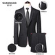 SHANSHAN Shanshan suit men's four-season anti-wrinkle wear-resistant flat lapel suit men's business professional formal jacket men gray 46 /170