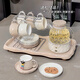 Xibaisheng tea set complete set for moving to new home, wedding gift, high-end practical tea set set, home living room, hospitality teapot, tea cup, high-end tea set gift box 1252 16 pieces