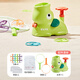 Mom and dad children's toys foot pedal flying saucer outdoor toys for boys and girls bamboo dragonfly flying saucer little elephant barking pedal ejection flying saucer