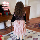 Fuluo Mi Girls Dress Winter Girl Red Sequin Princess Dress Western Style Performance Dress Pink 140cm