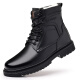 Región occidental Zapatos de lana de oveja para hombres para hombres Camel Cuerpo genuino Pure Cowhide Cody Shoes de cuero Invierno calientes más vellones de mediana edad botas de nieve de nieve Martin Boots 3519 [Sole de lana negra] 39