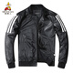 
Scarecrow genuine leather leather jacket men's head layer cowhide casual baseball uniform pure leather jacket youth large size thin spring and autumn jacket black top layer cowhide 4XL