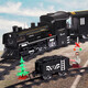 Children's Electric Trail Track Toys Hochgeschwindigkeit Retro Dampf Train Jungen und Mädchen 3-4-6 Jahre alt