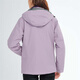 Simboo jacket for men, thickened three-in-one windproof and warm coat plus velvet removable mountaineering and skiing outdoor clothes 12805 purple-women XL