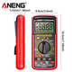 Aneng Intelligent Anti-Burn Digital Multimeter Hochdarsteller Multifunktionaler Lithiumbatterie Direkter Ladewartung Elektriker Intelligenter Universal Messgerät 9205A-16 [Lademodell] Standard + Speichertasche + Spezialmesser Stift