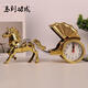 Fat Donglai's same style desktop clock table clock American retro desktop clock silent bedside small ornaments decoration guest smooth sailing alarm clock gold