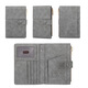 
Renjuyi Anti-theft Brush RFID Passport Clip Passport Package Portable Large Capacity Storage Package Waterproof Travel Document Package RFID Anti-theft Brush-Gray