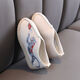 Trois chaussures en tissu de requin éléphant Nouvelles chaussures en tissu pour enfants garçons hanfu style chinois costume costume tang vêtements brodered chaussures 9195 b01 beige 31