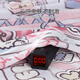 韩姿朵hellokitty凯蒂猫三件套睡衣女夏冰丝短袖短裤长裤仿真丝绸家居服 3893 XXL