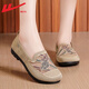 Huili Mom Summer Women's Shoes Thin Breathable Mesh Casual Old Beijing Cloth Shoes Middle-aged and Elderly Shoes Women's Wealthy Gold [Lightweight Soft Sole Comfortable and Breathable] 38