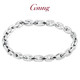 GsunG platinum PT950 men's bracelet is stylish and fashionable, new glossy cross women's invisible buckle chain, customized depository shot, single shot is invalid and will not be shipped.