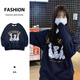 Xiaoyu 2024 Nouveau sweat à cou rond au cou h11150 noir s