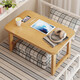 Sizhu Pavilion Windowsill kleiner Klapper Erker Fenster Tisch Tee Tisch Einfacher Tee Tisch Kang Tisch Dining Haushalt Massivholz Studie Tisch Kleine Walnuss Farbe 12045 [gefaltetes Modell I keine Installation]
