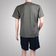 
Jihua 3501 Summer Physical Suit Men's Short-sleeved T-shirt Physical Training Quick-Drying Suit Workwear Physical Suit Short-sleeved Suit Gray Short-sleeved Single Top 180-185/92-96