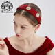 Royal sasa Royal salsa New Year Chinese red cloth wide style hairband does not jam the head, comfortable temperament hairpin zodiac year hair accessories
