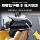 车完美专用于19-24款亚洲龙后视镜盖8-9代凯美瑞倒车牛角圆镜罩改装件 19-24亚洲龙牛角款后视镜罩-黑色