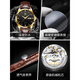 Top 10 European Waterproof Men's Watches Swiss Mechanical Watch de alta gama 2025 Nuevas marcas Top Top Watchs Men's Men's Bottom Belt 6629 Brown Leather Room Black Men's Watch