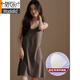 
Modal pure cotton vest nightgown for women with breast pads integrated summer thin sleeveless suspender pajamas anti-convex dot home AM-11976 175(XXL)